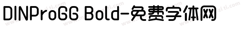 DINProGG Bold字体转换